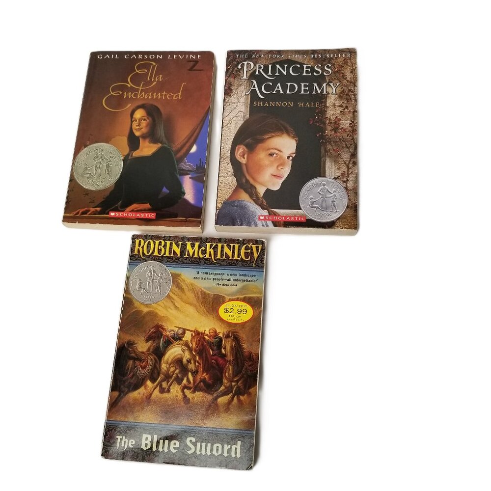 Female Fantasy Book Lot 3 Ella Enchanted Princess Academy